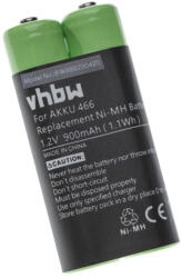 VHBW Diktafon elem Grundig GZS2100, 466 - 900 mAh 1, 2 V NiMH (888200420)