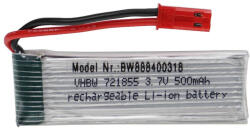VHBW Modellkészítő eszköz akkumulátor - 500 mAh 3, 7 V Li-polimer, BEC (888400318)