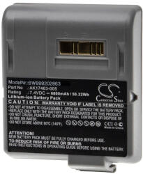 VHBW Akkumulátor Zebra CT17102-2, AK17463-005 nyomtatóhoz - 6800 mAh 7, 4 V Li-Ion (888202863)