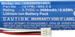 VHBW Babafigyelő elem a Philips 1S1PBL1865-2.6-hoz - 2600 mAh 3, 7 V Li-Ion (889001801)