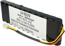 VHBW Fűnyíró akkumulátor Husqvarna 578 84 87-03, 578 84 87-01, 578 84 87-02 - 5000 mAh 18 V Li-Ion - Kertészeti eszköz (888402608)