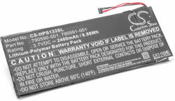 VHBW Notebook akkumulátor HP 790592-001, 790590-001, 790587-001, 790591-001 - 2400 mAh 3, 7 V Li-polymer (888100367)