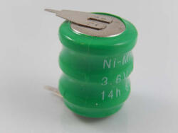 VHBW NiMH gombcellás akku fül (3x cella) 2 tűs 80mAh 3.6V modellépítő akkumulátorokhoz , így (800112997)