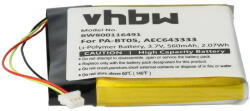 VHBW Vezeték nélküli fejhallgató akku a Beats PA-BT05, AEC643333-hoz - 560 mAh 3, 7 V Li-polimer (800116491)