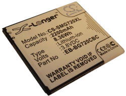 VHBW Mobiltelefon akkumulátor Samsung EB-BG720CBC-hez - 2200 mAh 3, 8 V Li-Ion (800108823)