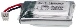 VHBW Modellkészítő eszköz akkumulátor - 220 mAh 3, 7 V Li-polimer, PH 1, 25 2P (888400309)