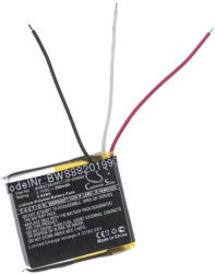 VHBW Vezeték nélküli fejhallgató akku a Jabra CP-GN650, AHB472625PLT, AHB682828PS készülékekhez - 250 mAh 3, 7 V Li-polimer (888201990)