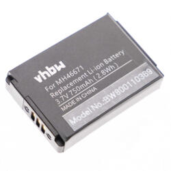 VHBW Vezeték nélküli fejhallgató akku a Parrot 1ICP7/28/35, PF56100, MH46671 készülékekhez - 750 mAh 3, 7 V Li-Ion (800110369)