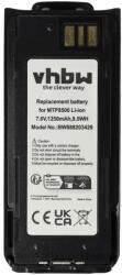 VHBW Rádió akku Motorola NNTN8570B, NNTN8570A, NNTN8570 - 1250 mAh 7, 6 V Li-Ion + övcsipesz (888203429)