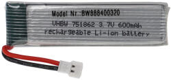 VHBW Modellkészítő eszköz akkumulátor - 600 mAh 3, 7 V Li-polimer, XH 2, 54 2P (888400320)