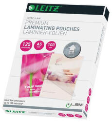 LEITZ Meleglamináló fólia, 125 mikron, A5, fényes, UDT technológiával, LEITZ "iLam (E74930000) - bestoffice