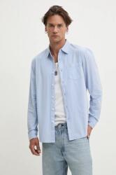Guess Jeans pamut ing férfi, galléros, slim, M4YH35 WGCF1 - kék S