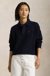 Ralph Lauren gyapjú pulóver meleg, női, 211910158 - kék S