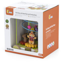 Viga Toys Jucarie de tras cu labirint de bile si roti dintate, viga (44682) - bekid