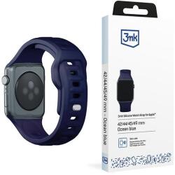 3MK szilikon óraszíj Apple Watch 42/44/45/49mm - sötétkék