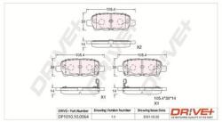 Dr! ve+ set placute frana, frana disc Dr! ve+ DP1010100064 (DP1010100064)