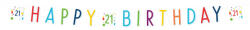 Amscan Banner Happy Birthday -Confeti 21