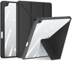 Dux Ducis MAGI ORIGAMI tok álló, bőr hatású (aktív FLIP, oldalra nyíló, TRIFOLD asztali tartó funkció) FEKETE Apple IPAD 10.2 (2019), Apple IPAD 10.2 (2020), Apple IPAD 10.2 (2021) (GP-132331)