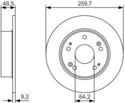 Bosch Disc frana BOSCH 0 986 479 T81 - centralcar