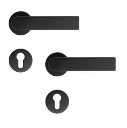 STROXX Maner usa interior STROXX LUCA cu rozeta rotunda pentru cilindru, material inox, culoare negru mat