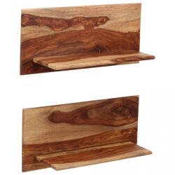 vidaXL Rafturi de perete, 2 buc. , 58x26x20 cm, lemn masiv de sheesham (247930) Raft