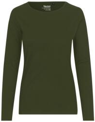 Neutral Tricou cu mânecă lungă pentru femei din bumbac organic Fairtrade - Military | M (NE-O81050-1000133606)