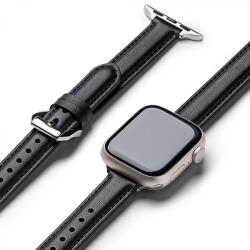 Ringke Curea pentru Apple Watch 1/2/3/4/5/6/7/8/9/SE/SE 2 (38/40/41mm) - Ringke Leather One Padded Slim - Black (KF2335880)