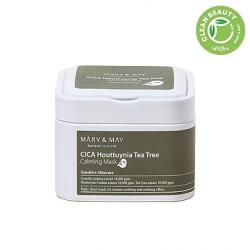 Máry & May CICA Houttuynia Tea Tree Calming Mask gyulladáscsökkentő és nyugtató fátyolmaszk