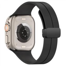 Techsuit Curea pentru Apple Watch 1/2/3/4/5/6/7/8/9/SE/SE 2/Ultra/Ultra 2 (42/44/45/49mm) - Techsuit Watchband (W011) - Black (KF2313763)