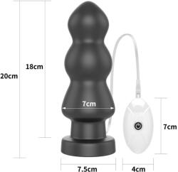 Lovetoy 7.8" king sized vibrating anal rigger - 18shop