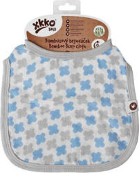 XKKO Bamboo bib Scandinavian Baby Blue Cross 1×1 buc