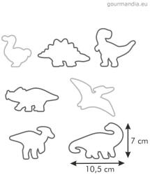 Tescoma Delícia KIDS kiszúró készlet, dinoszauruszok