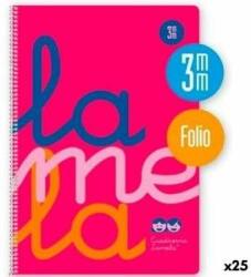 Lamela Notebook Lamela Cuadrovía Roz Fosforescent Din A4 80 Frunze 21, 5 x 31, 5 cm 5 Piese (25 Unități)