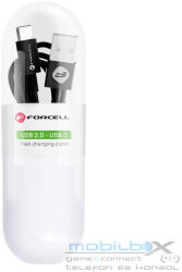  FORCELL C319 cable USB A to Type C 2, 1A TUBE 1 m black