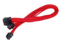 SilverStone 8-Pin EPS - 4+4-Pin ATX/EPS hosszabbító - 300mm piros