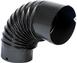  Cot pentru soba pe lemne, 90˚, 150mm, Gri mat (MF-EI1028-G01)