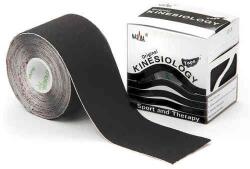 NASARA Nasara - Original Kinesiology Tape - Kineziológiai Tapasz - 5 Cm X 5m - Fekete