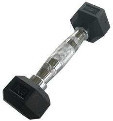 Sveltus - Hexagonal Dumbbell - Hex Hatszögletű Egykezes Gumírozott Fix Edzőtermi Kézisúlyzó - 1 K