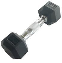 Sveltus - Hexagonal Dumbbell - Hex Hatszögletű Egykezes Gumírozott Fix Edzőtermi Kézisúlyzó - 2, 5