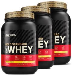 Optimum Nutrition - 100% Gold Standard Whey - 3-as Csomag - 3x2 Lbs - 3x908 G