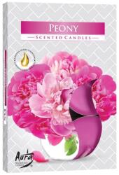 BISPOL Gyertya szett Bazsarózsa - Bispol Peonie Scented Candles 6 db