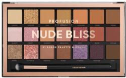 Profumum Cosmetics Szemhéjfesték paletta - Profusion Cosmetics Nude Bliss 21 Shade Palette & Brush 33.6 g