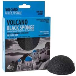 Santo Volcano Spa Konjac arctisztító szivacs, 7, 5 cm - Santo Volcano Spa Volcano Black Sponge