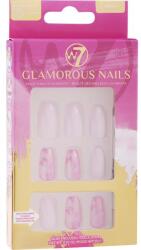 W7 Műköröm készlet - W7 Cosmetics Glamorous Nails French Timeless