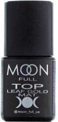 MOON FULL Matt fedő gél-lakk - Moon Full Top Leaf Gold Mat 8 ml