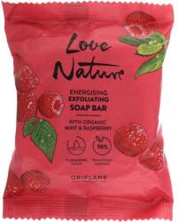 Oriflame Hámlasztó szappan Menta és málna - Oriflame Love Nature Energising Exfoliating Soap Bar 75 g