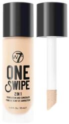 W7 2 az 1-ben korrektor - W7 One Swipe 2 in 1 Foundation And Concealer Fresh Beige