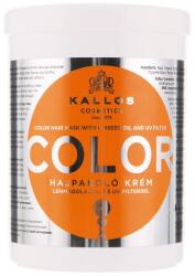 Kallos Hajmaszk UV filterrel - Kallos Cosmetics Color H. Mask with lins. Oil. Uv Filte Mask 1000 ml