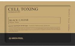 MEDIPEEL Revitalizáló szövetmaszk arcra fekete kaviár kivonattal - MEDIPEEL Cell Toxing Black Caviar Dermajours Repair Mask 1 x 30 ml