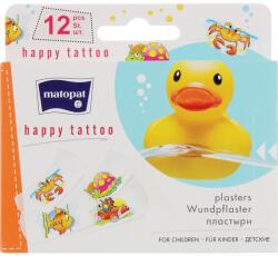 Matopat Orvosi tapasz Matopat Happy Tattoo - Matopat 12 db